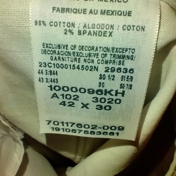 NWT Wrangler Riata Flat Front Relaxed Fit Chino Pants Men's sz 42X30. - Picture 7 of 9